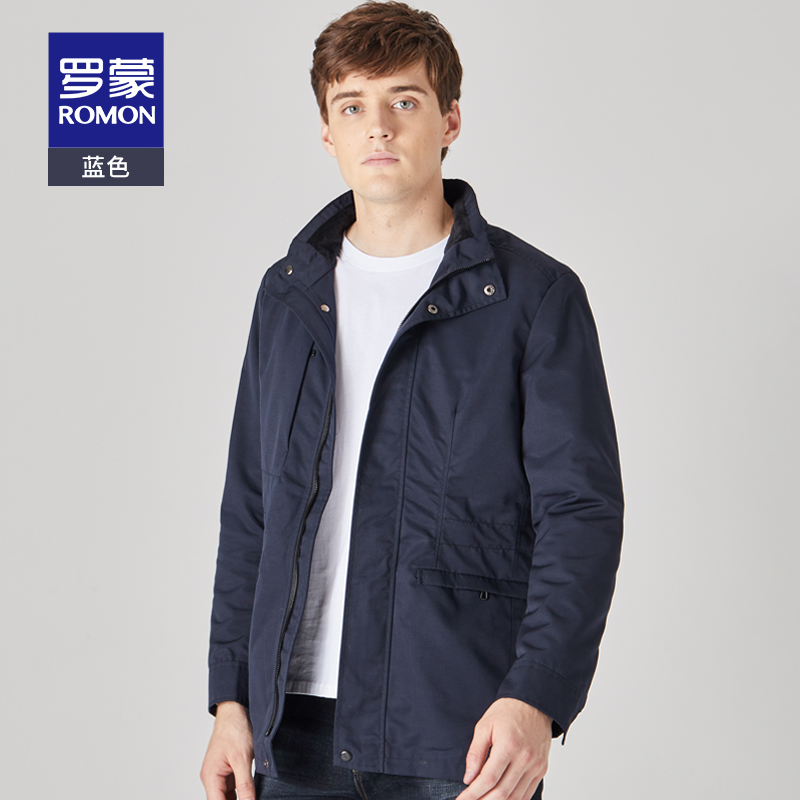 Lomond vừa chiều dài áo gió nam giới kinh doanh giải trí trung niên già cổ áo jacket 2020 rơi áo khoác cha mới