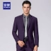 Romon Romon Bộ vest nam Slim Fit Bộ đồ công sở chuyên nghiệp Bộ đồ công sở phù rể - Suit phù hợp