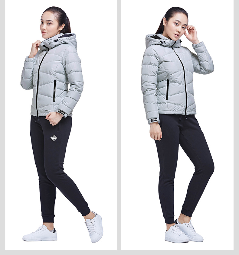 Áo khoác nữ của Xtep 2017 xu hướng thời trang mới ấm áp và chống gió màu 983428190695 - Thể thao xuống áo khoác áo phao burberry nữ