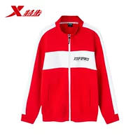 Xtep, мужская осенняя трикотажная спортивная куртка
