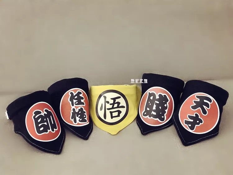 Dog clothing cat pet clothing with tapesdash towel triangle cute curious wipes gold-mao teddy mouth