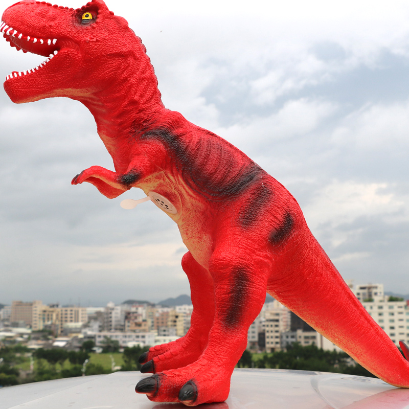Điều khiển từ xa mô phỏng Khủng long mềm Bộ động vật điện Tyrannosaurus Rex Trẻ em 3-6 tuổi bộ đồ chơi lego