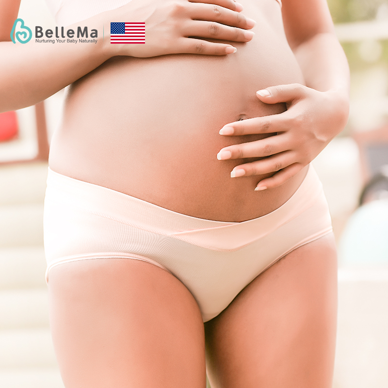 BelleMare Belma pregnant woman's underwear No-mark Abdominal Pregnancy Early Pregnancy Mid-Morning Pure Cotton Low Waist Thin