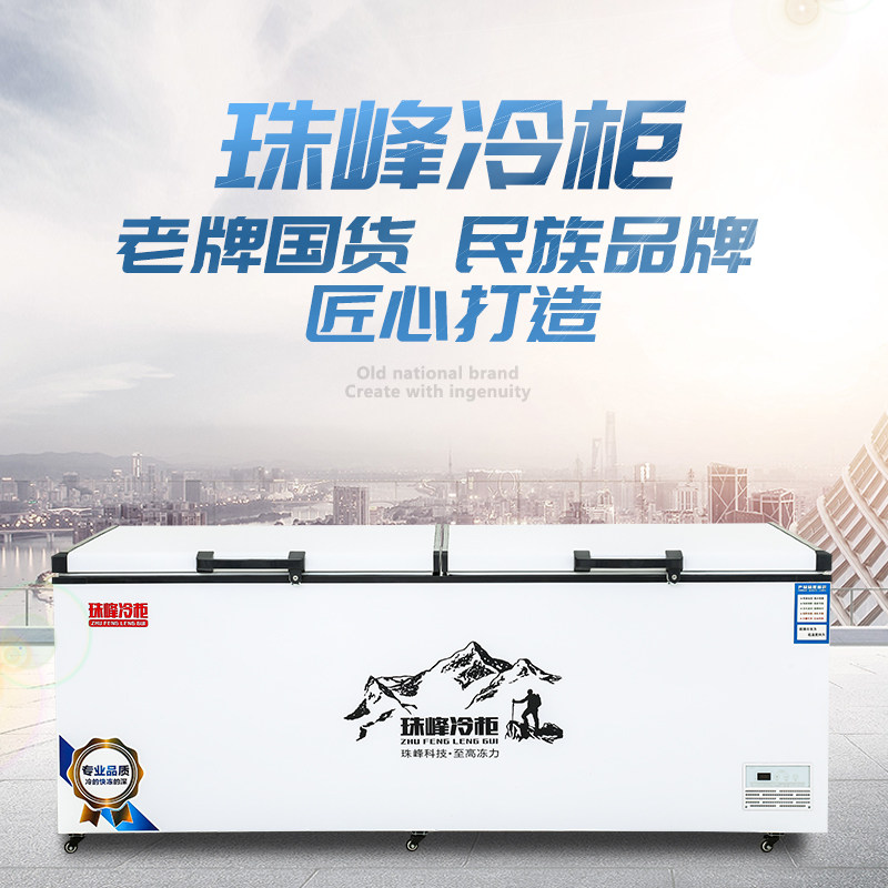 Everest large freezer commercial large capacity large horizontal refrigerated freezer quick-frozen single temperature copper tube freezer freezer freezer