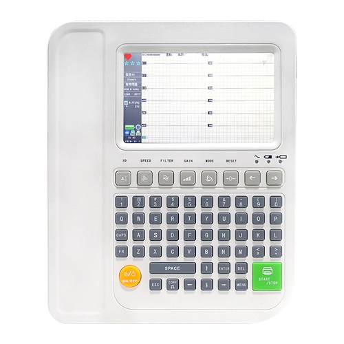 Медицинская портативная ЭКГ 12 Директор домашнего детектора все -в одном автоматическом анализе печати и печати