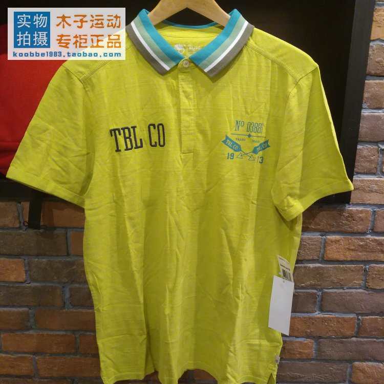 Timberland Timberland nam ngắn tay áo thun mỏng thoải mái áo thun 8341J gốc 690 - Áo polo thể thao áo polo zara