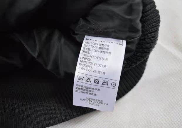 Muzi Sports adidas / clover áo khoác nữ áo khoác cotton màu đen đỏ P00721 ​​P00722 - Quần áo độn bông thể thao áo phao lông vũ nữ dáng ngắn