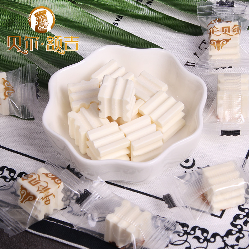 Bellforehead Inner Mongolia's Inner Mongolia Rumbert Grassland Special Milk Cubic 100g Milky Dry Milk Milk Flake Candy