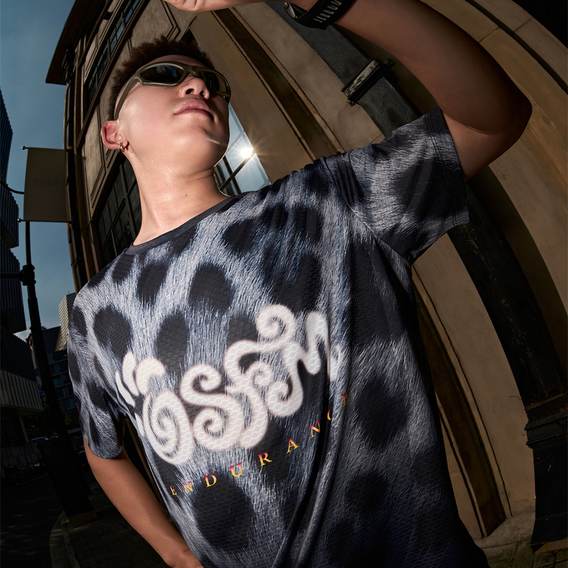 【Osfm】Running Series·Leopard Print Quick-Drying Short-Sleeved T-Shirt for Sports, Trail Running, and Rock Climbing 【Osfm】Running Series·Leopard Print Quick-Drying Short-Sleeved T-Shirt for Sports, Trail Running, and Rock Climbing