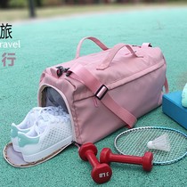 2020 new large capacity simple fashion waterproof nylon cloth short business trip travel womens bag portable messenger bag