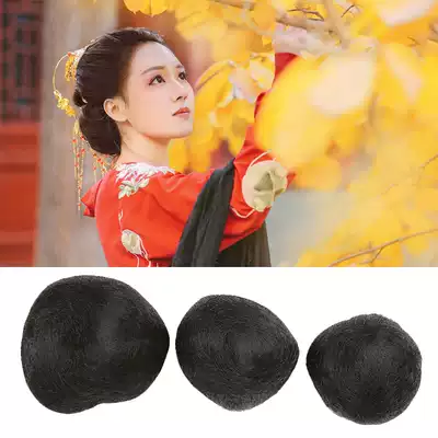 Ancient costume wig pure hair pad serve back of the head hair bag ancient wind playing the bottom soft serve can be kneaded ancient clothing pad serve