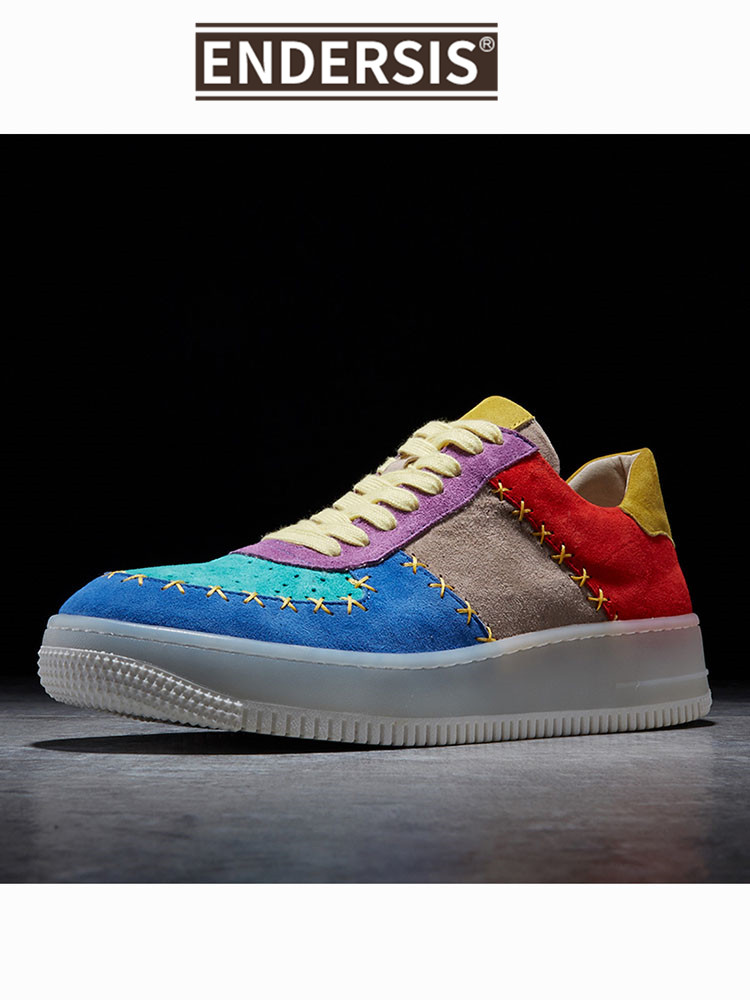 ENDERSIS men's shoes 2021 summer new high - tube shoes men's plate tide casual shoes of another hip hop rainbow tide