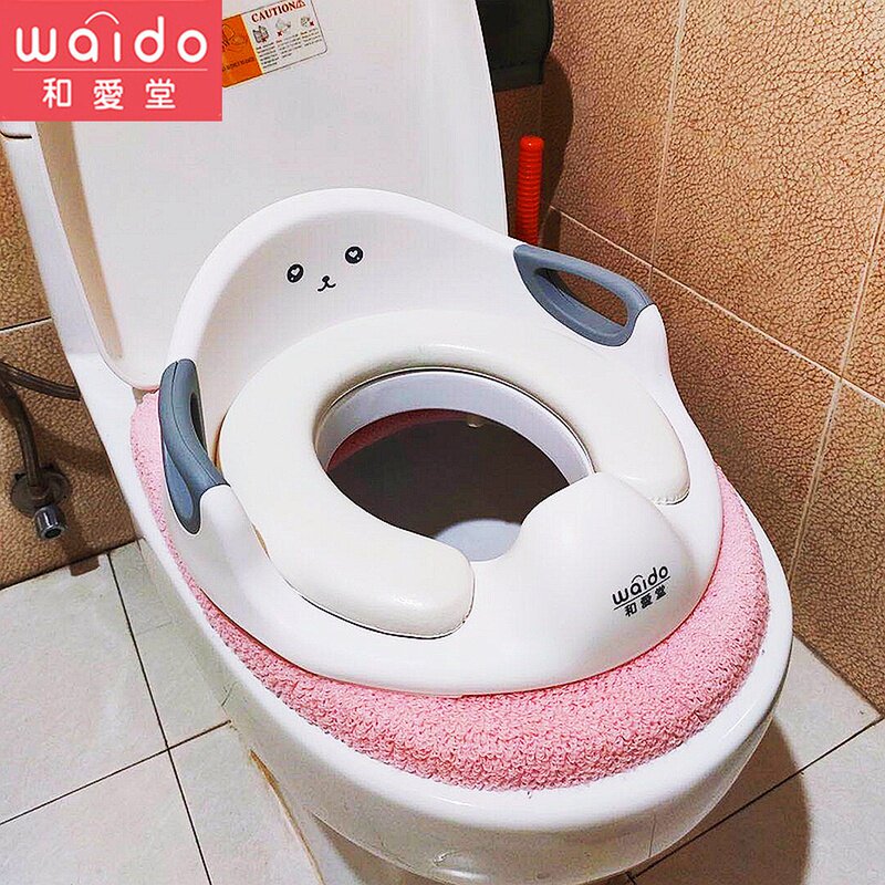 Japanese children's toilet cushion safe handrail cushion children sitting instruments for boys and girls to use toilet training artifacts