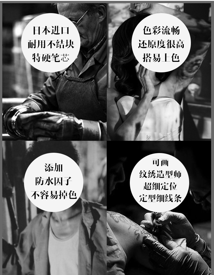 Kéo lông mày bút chì chống thấm nước và mồ hôi không làm nhòe nghệ sĩ trang điểm đặc biệt lõi cứng sương mù lông mày Lông mày nhân tạo cho nữ bút tự nhiên - Bút chì lông mày / Bột / Stick chì kẻ mày