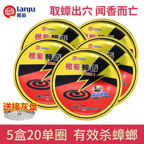 Lanju Cockroach Fragrance 5 Boxes 20 Single Circle Cockroach Mosquito Fragrance Cockroach Clear Cockroach Nemesis Panxiang Household Whole Nest End