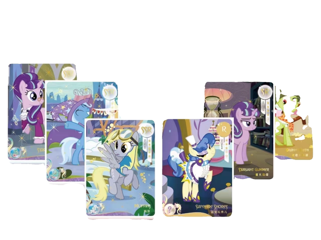 ບັດເກມຂອງແທ້ My Little Pony Fun Shadow Pack 1st CR ຕ້ອງຊະນະຊອງ Pinkie Pie Rourou Huiyue 5SC Twilight Sparkle SGR Card