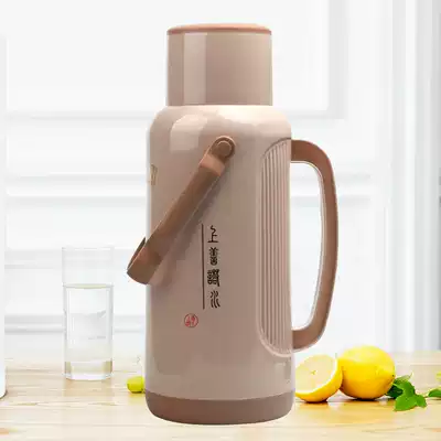 Thermos, household thermos, boiling water bottles, hot water bottles, plastic glass inner pots, large capacity for student dormitories