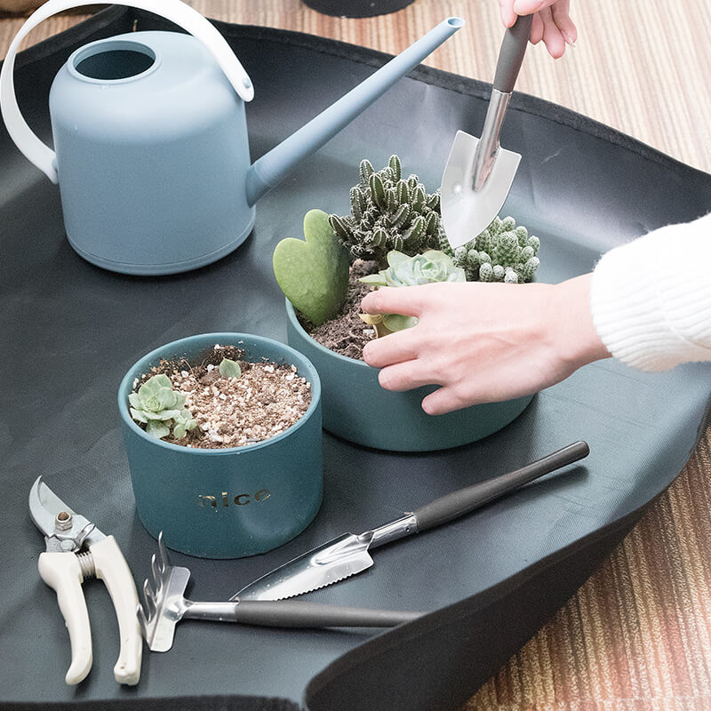 Home Gardening Cultivation Operation Mat PE Horticultural Ground Mat Multi Meat Green Plant Swapped Basin Mixed Soil Balcony Waterproof Flower Mat