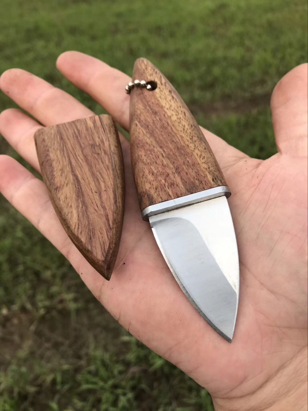 Rosewood mini dao cắt tự vệ ngoài trời cầm tay sắc nhọn dao vòng cổ dao saber dao Thụy Sĩ dao đa năng quân đội