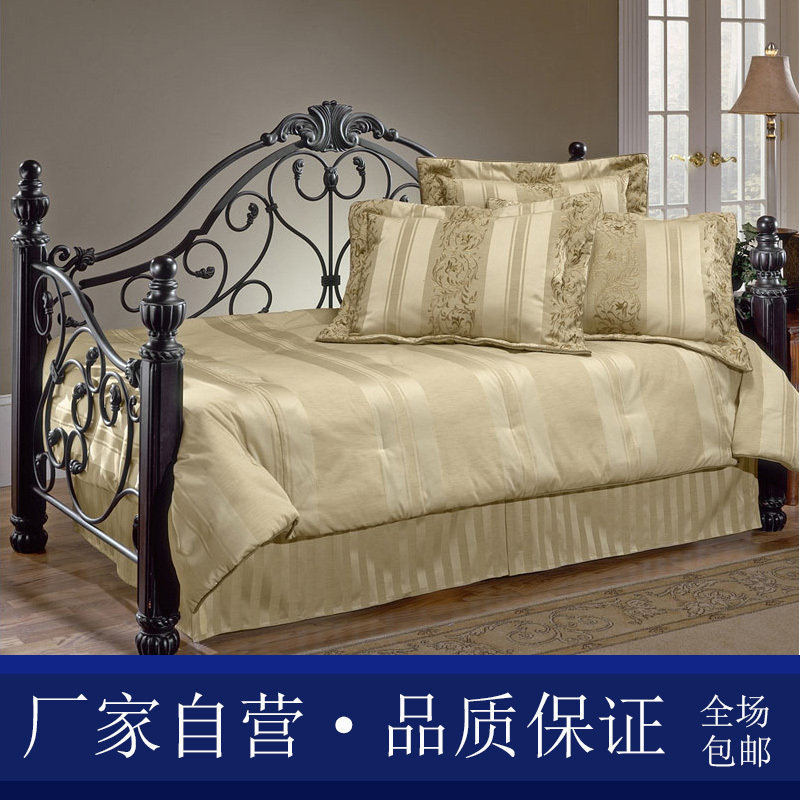 Xinlihao Iron Sofa Bed European Style Sofa Bed Princess Bed Single Sofa Study Sofa Dual-Purpose Sofa
