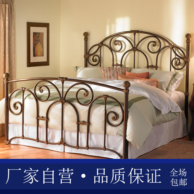 Xin Lihao Iron Bed European Princess Bed Single Bed Double Bed 1 2 1 5 1 8 m Iron Bed Bed Frame