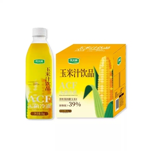 体动鲜榨玉米汁果蔬汁1L*6瓶