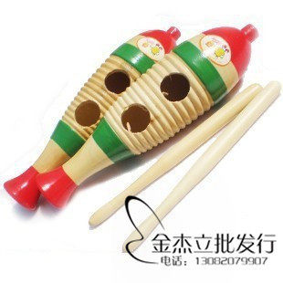 Large number of fish frogs wood frogs percussion instruments Orff children percussion toys Children's instruments