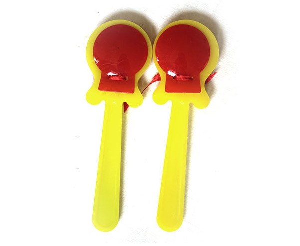 Orff trẻ em nhạc cụ gõ nhựa castanets trẻ sơ sinh dạy học hỗ trợ dài tay castanets lưỡi đồ chơi của trẻ em - Đồ chơi nhạc cụ cho trẻ em đàn piano mini cho bé