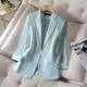 Chiffon small suit jacket women's summer thin section 2022 new high-end beaded Korean style suit jacket