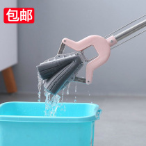 Folded strong absorbent cotton mop no hand wash squeezed water sponge mop household tile floor mop