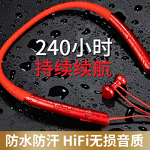 2021 new Bluetooth headset neck halter neck wireless binaural in-ear high-end running sports large power ultra-long standby battery life Subwoofer magnetic earbuds High quality 2020 noise reduction