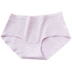 Đồ lót nữ, cotton tinh khiết, mềm mại, cotton màu, một mảnh quần sịp lưng thun lưới thun Nhật Bản đơn giản và liền mạch - Giống cái