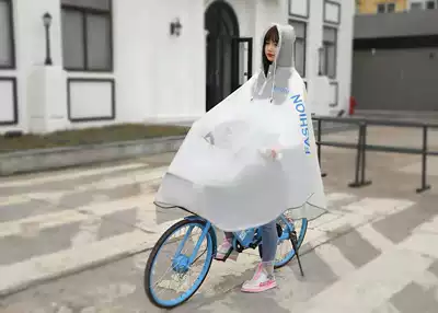 Electric car raincoat adult thin transparent bicycle riding poncho rainstorm single long version four seasons Universal