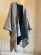 Light Luxury Niche Classic Lamb Wool British Plaid Cashmere Large Shawl Cape Top, Reversible and Dual-Use Cape