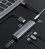 Best Type-C dock expands tablet converter macbook pro lightning 3HDMI 6 in one