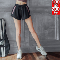 Fat mm size summer thin sports gym quick-dry women 200 Jin running loose wear anti-gown shorts