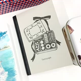 Wasashi Lassic Retro Theme Diary & Book Clothing A6 Иллюстрация обложки фильма о себе сувенирное руководство Greenflash