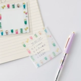 Награда японских канцелярских товаров награды Greenflash Kohaku Square Transparent Film Sticky Notes Backing Glue может написать учебную офисную память, чтобы сделать липкие ноты