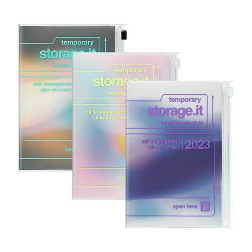 [Специальная скидка 30%] MARKS 2023 Storage.it Обложка для хранения градиентного цвета Ежемесячная записная книжка A5 Fantasy Fashion Art Note Note Исследование Планировщик графика работы Бизнес-аккаунт