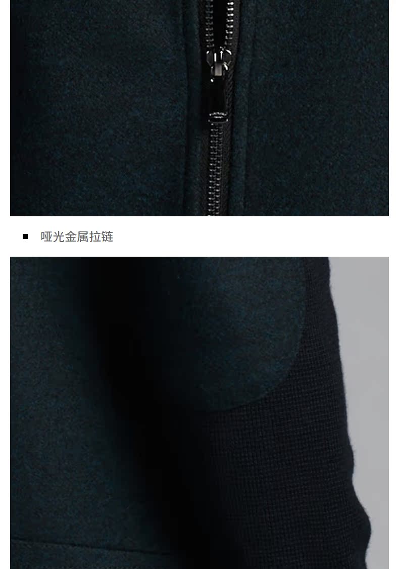 Jinba Áo khoác nam mùa thu và mùa đông Kinh doanh mới Casual Thời trang nam đứng cổ áo - Áo khoác áo khoác nam đẹp 2020