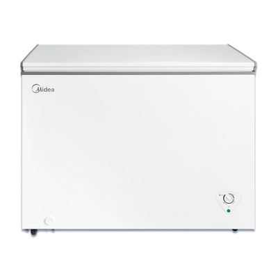 美的301L大容量冰柜家用商用卧式冷柜全冷冻保鲜节能减霜单温冰箱