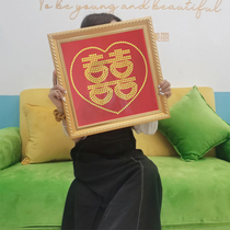 Best friend 5 dime wedding gift to send new people 50 cents coin happy word sticker creative handmade diy520 coin photo frame