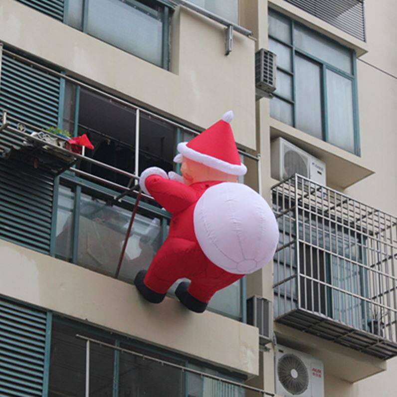 Inflatable Christmas Old Man Hung Climbing Wall Room Outdoor Chaise God Tiger Year Cartoon Mascot Astronaut Model