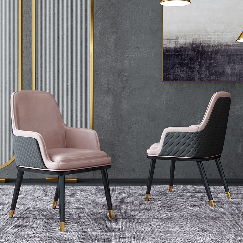 Nordic Home Solid Wood Dining Chair Postmodern Light Lavish Minimalist Backrest Coffee Chair Casual Creative Designer Dining Chair