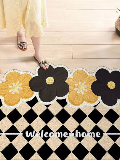 Entrance door mats, entrance floor mats, wire rings, dirt-resistant, soil-resistant, anti-slip door mats, can be cut into the doorway carpet for home use