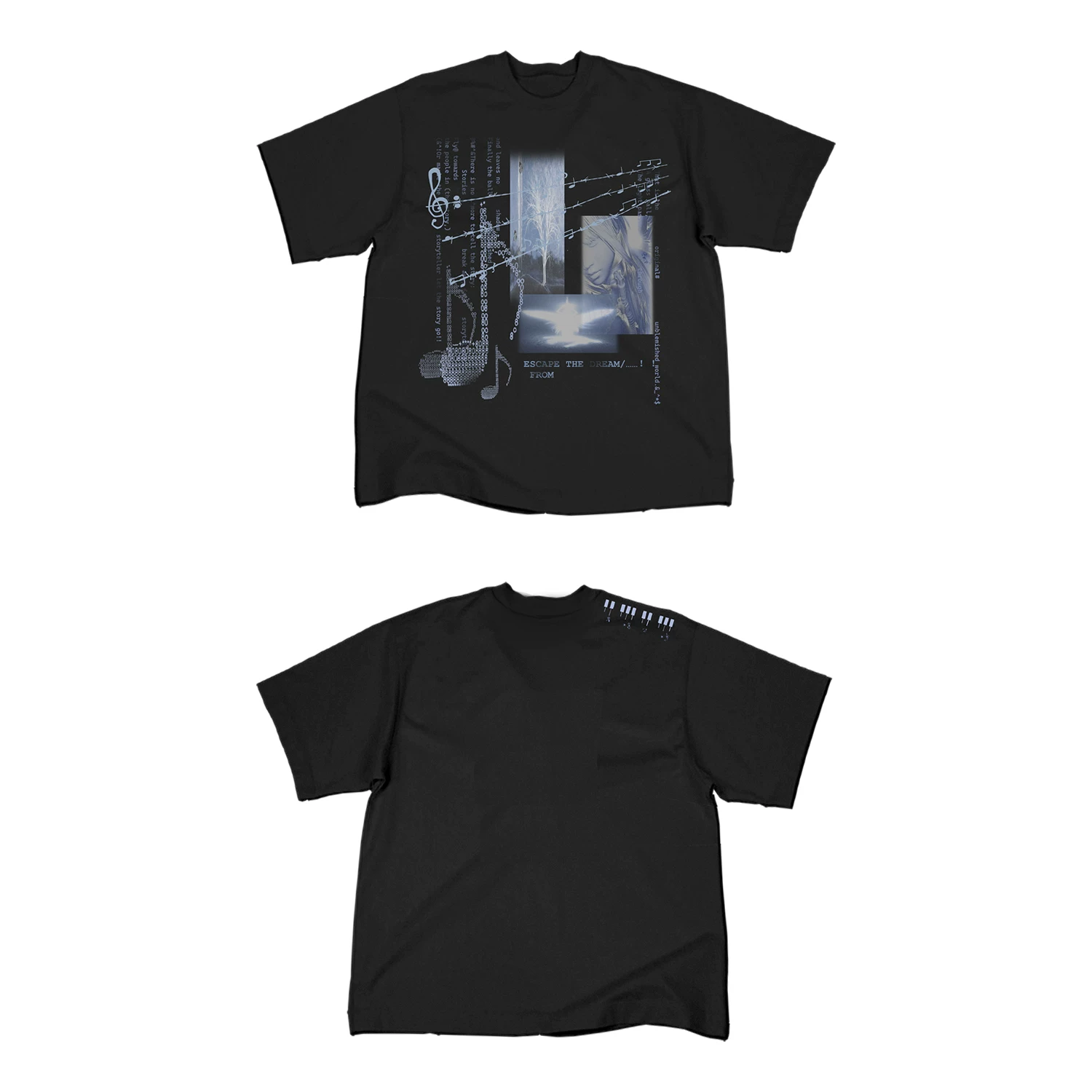Футболка с коротким рукавом с принтом Dream Core Notes Angel Elements, мужская/женская, slim fit, дышащая, холодное ощущение