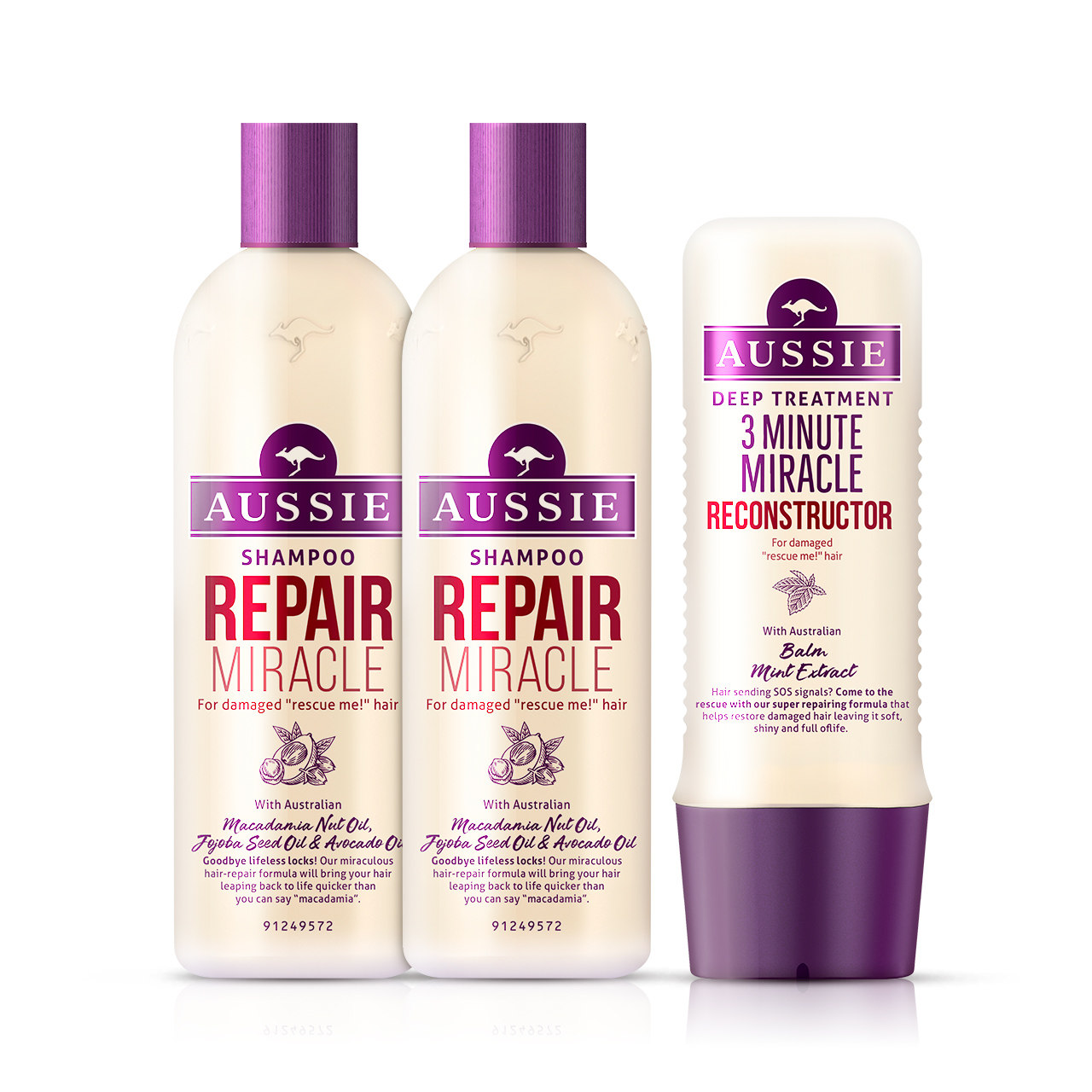 [USD 86.48] Aussie kangaroo repair shampoo conditioner Hair Mask tough repair set to improve