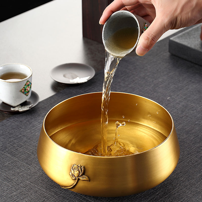 Tea cup wash tea wash tea buds large water tea sea Japanese housewash tea cup water cup
