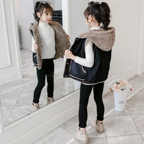 Girls wear sweater vest 2021 new fashion Korean version of foreign style jacket autumn winter coat thick coat tide