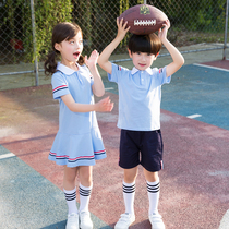 Kindergarten garden clothes custom summer clothes British college style school school uniforms summer graduation photos cotton childrens class clothes